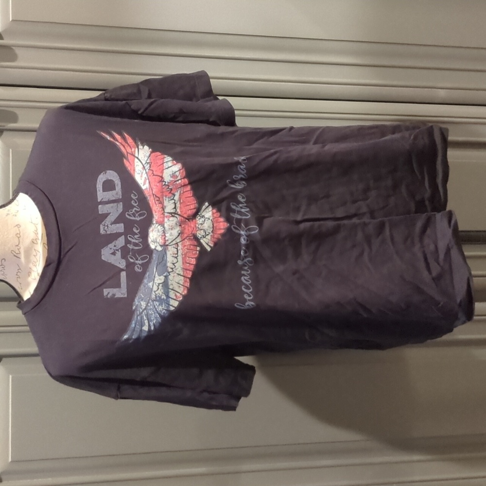 Land of the Free Patriotic Eagle Tee